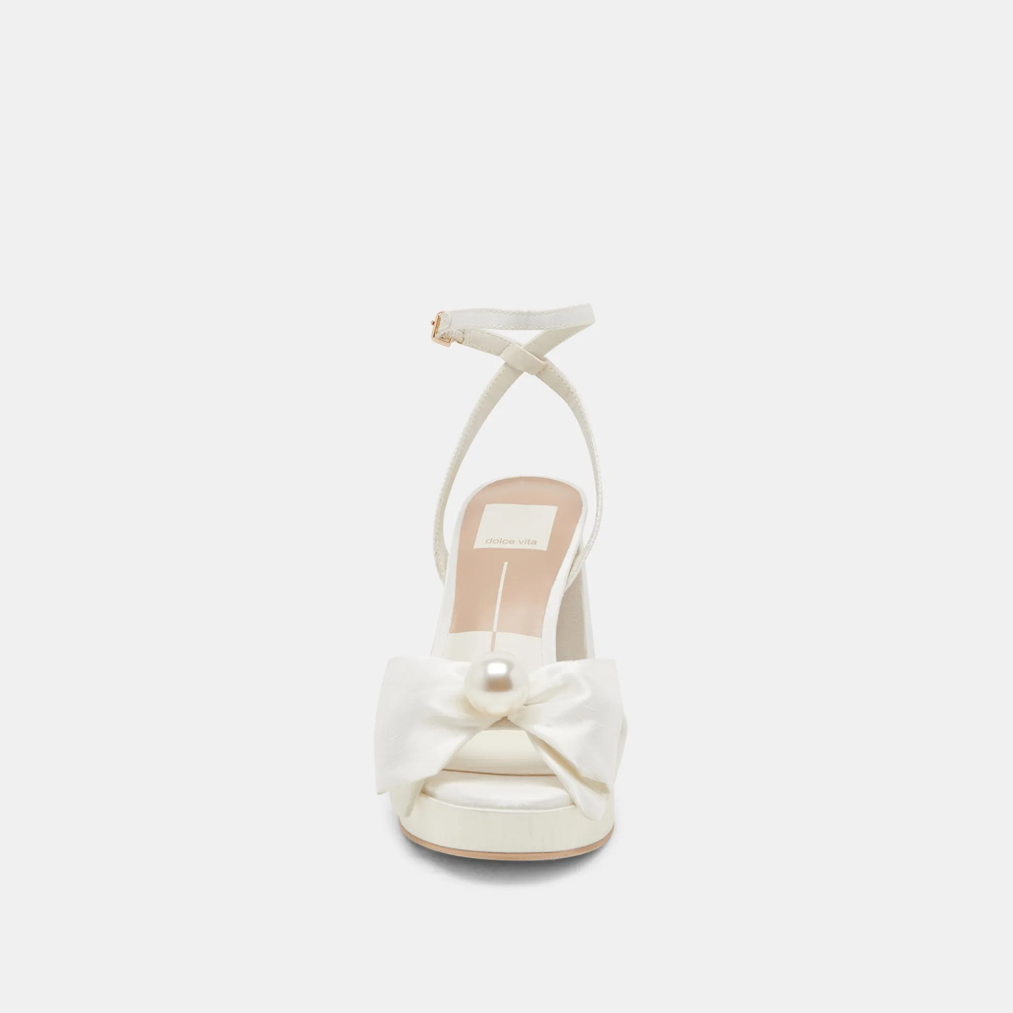 PATTON HEELS IVORY SATIN