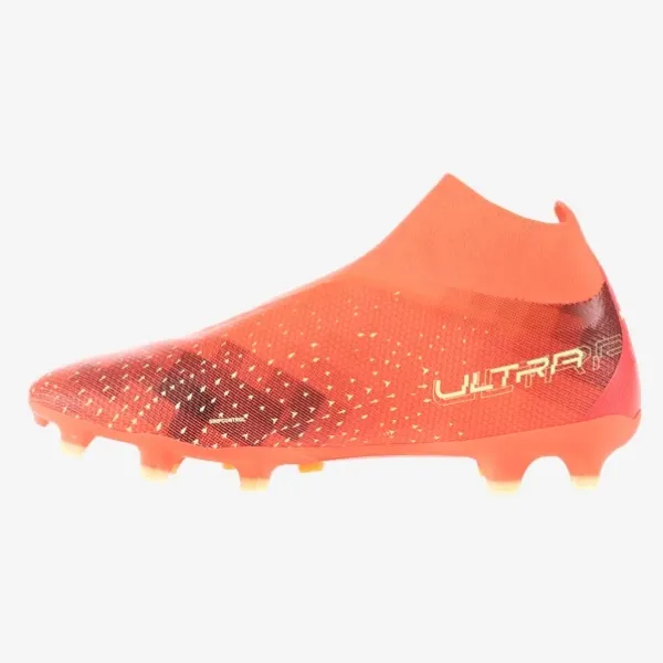 Puma Ultra Match Laceless FG - Fiery Coral/Fizzy Light/Puma Black