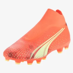 Puma Ultra Match Laceless FG - Fiery Coral/Fizzy Light/Puma Black