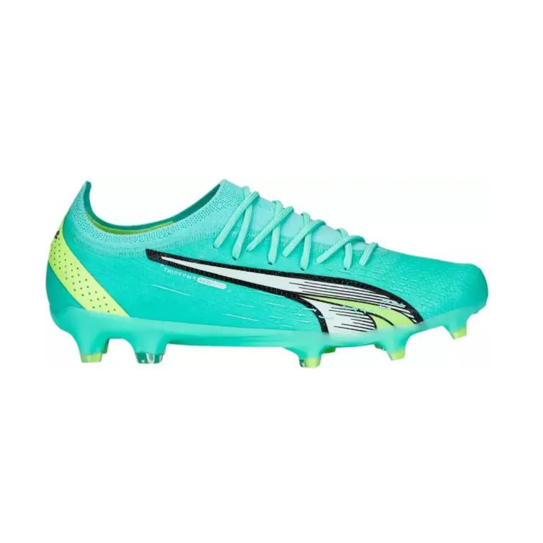 PUMA Women's Ultra Ultimate FG Soccer Cleats (Blue/Green)