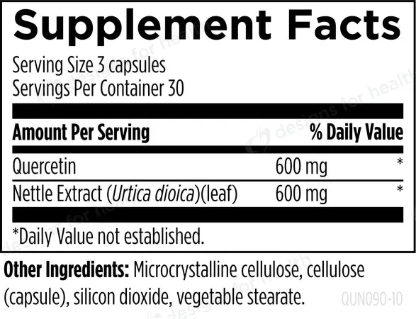 Quercetin   Nettles | Supports Balanced Inflammatory Response - 90 Capsules