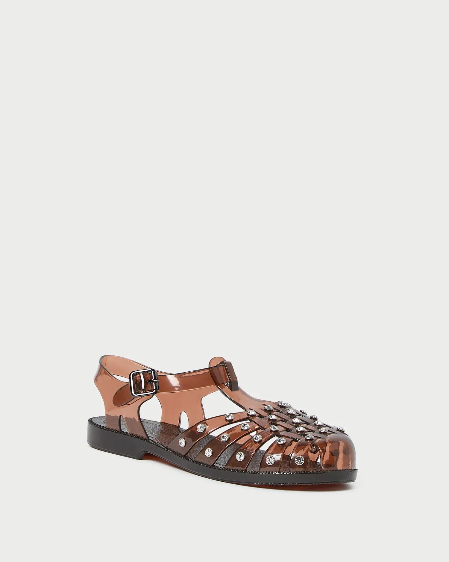 Rhys Brown Glitter Jelly Sandal