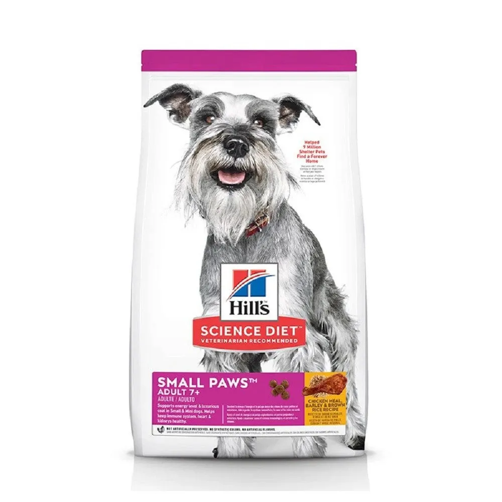 Science Diet - Small Paws - Chicken Meal, Barley & Crown Rice for Adult 7  Dog Dry Food