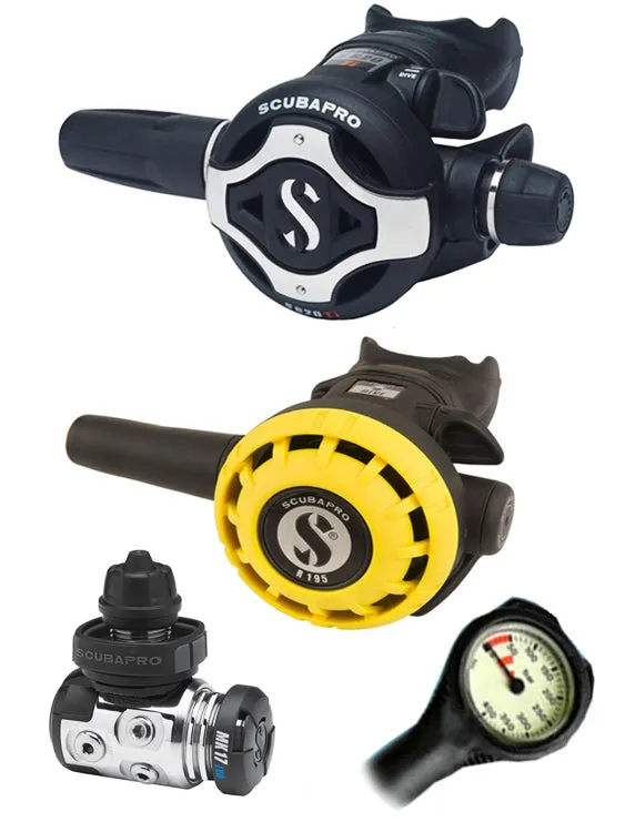 Scubapro Regulator Set: MK17 Evo (DIN or Yoke) / S620 Ti / Octopus & Free Termo Gauge