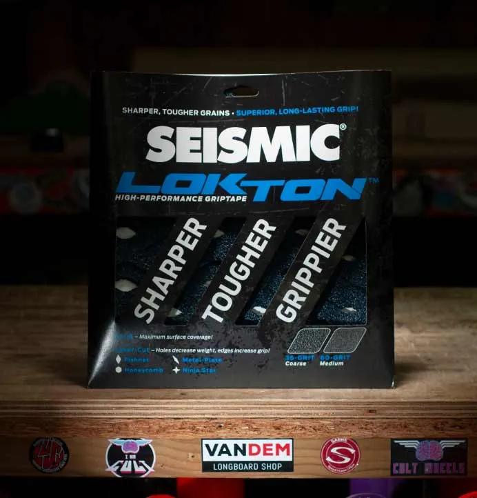 Seismic Lokton 60-grit Fishnet Griptape 3-Pack