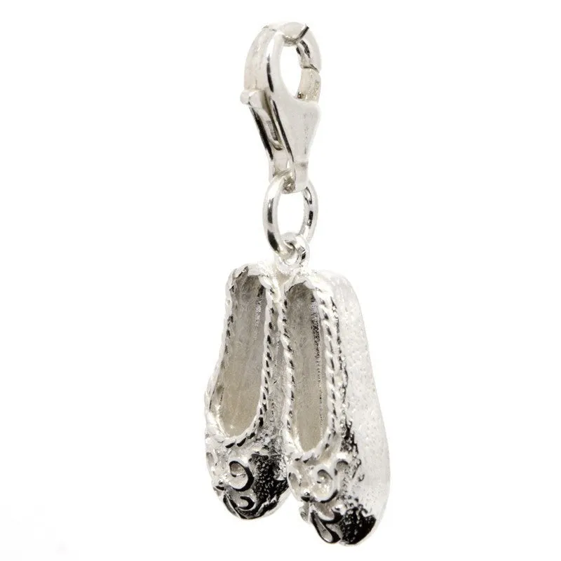 Silver Dancing Slippers Charm