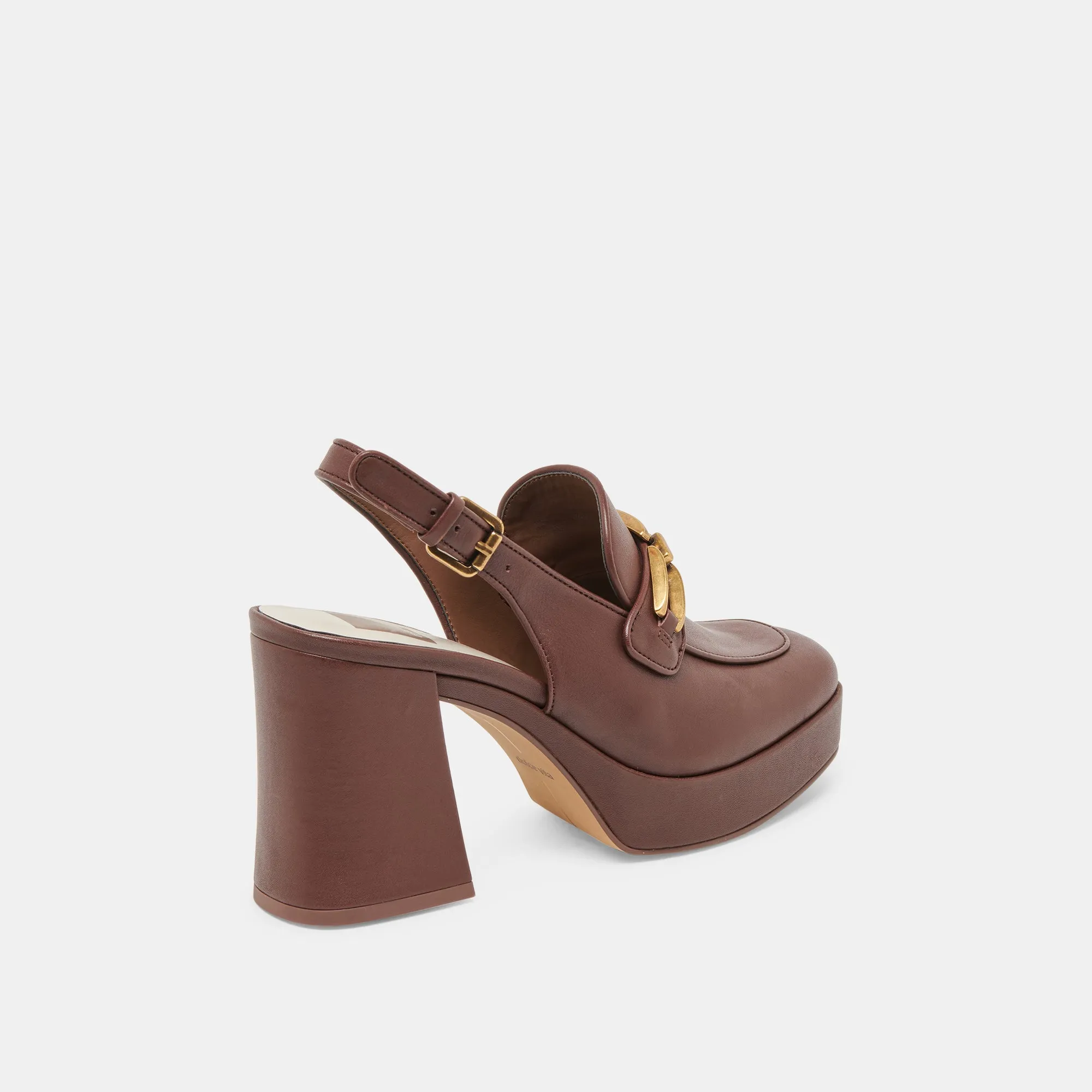 SIRUS HEELS CHOCOLATE LEATHER