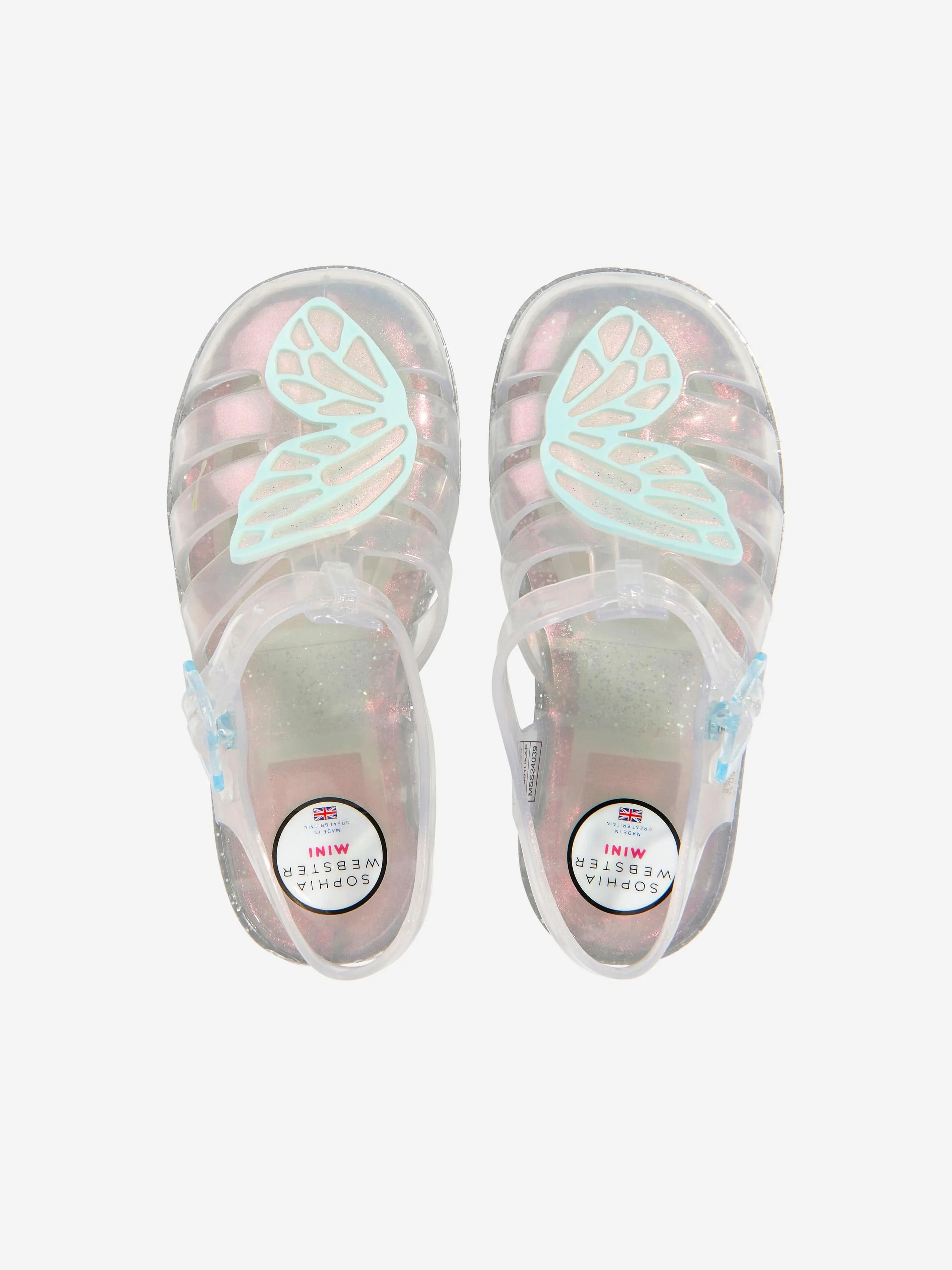 Sophia Webster Girls Butterfly Jelly Sandals in Multicolour