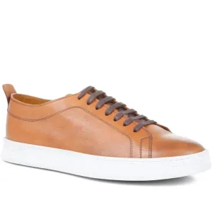 Southfields Lace-Up Leather Trainers - SOUTHFIELDS / 322 072