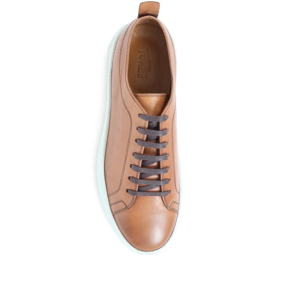 Southfields Lace-Up Leather Trainers - SOUTHFIELDS / 322 072