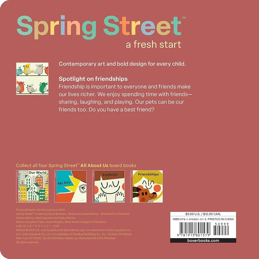 Spring Street, All About Us: Friendships - Board Book