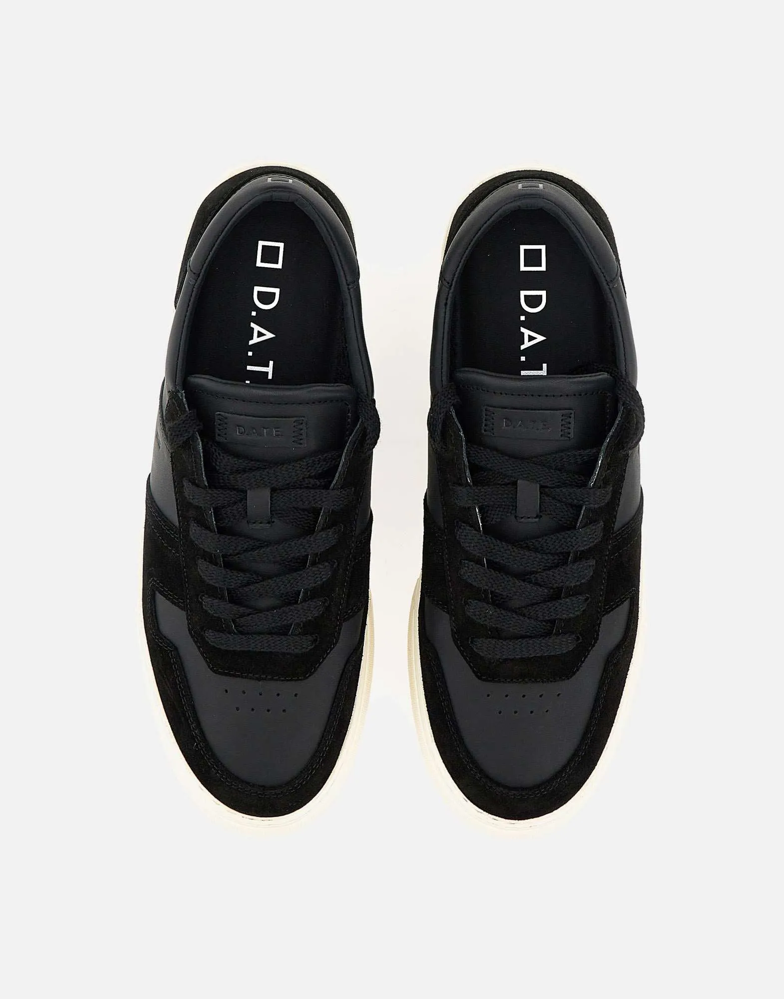 Studio Calf Leather Sneakers in Black