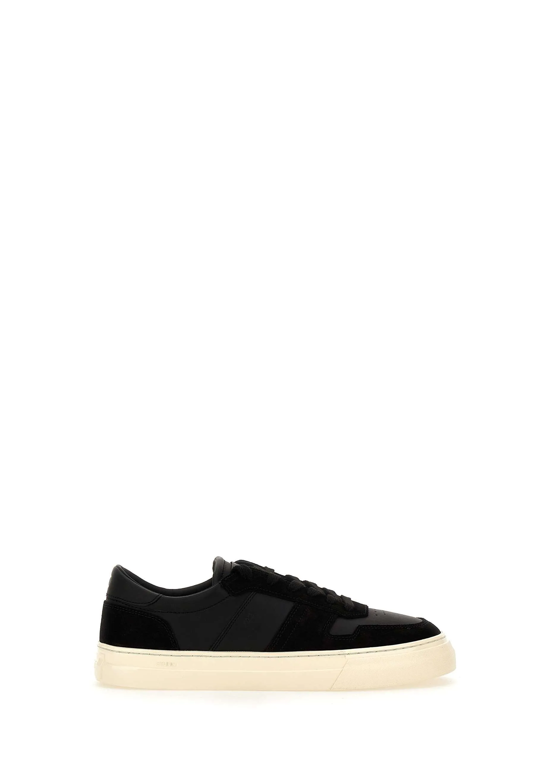 Studio Calf Leather Sneakers in Black