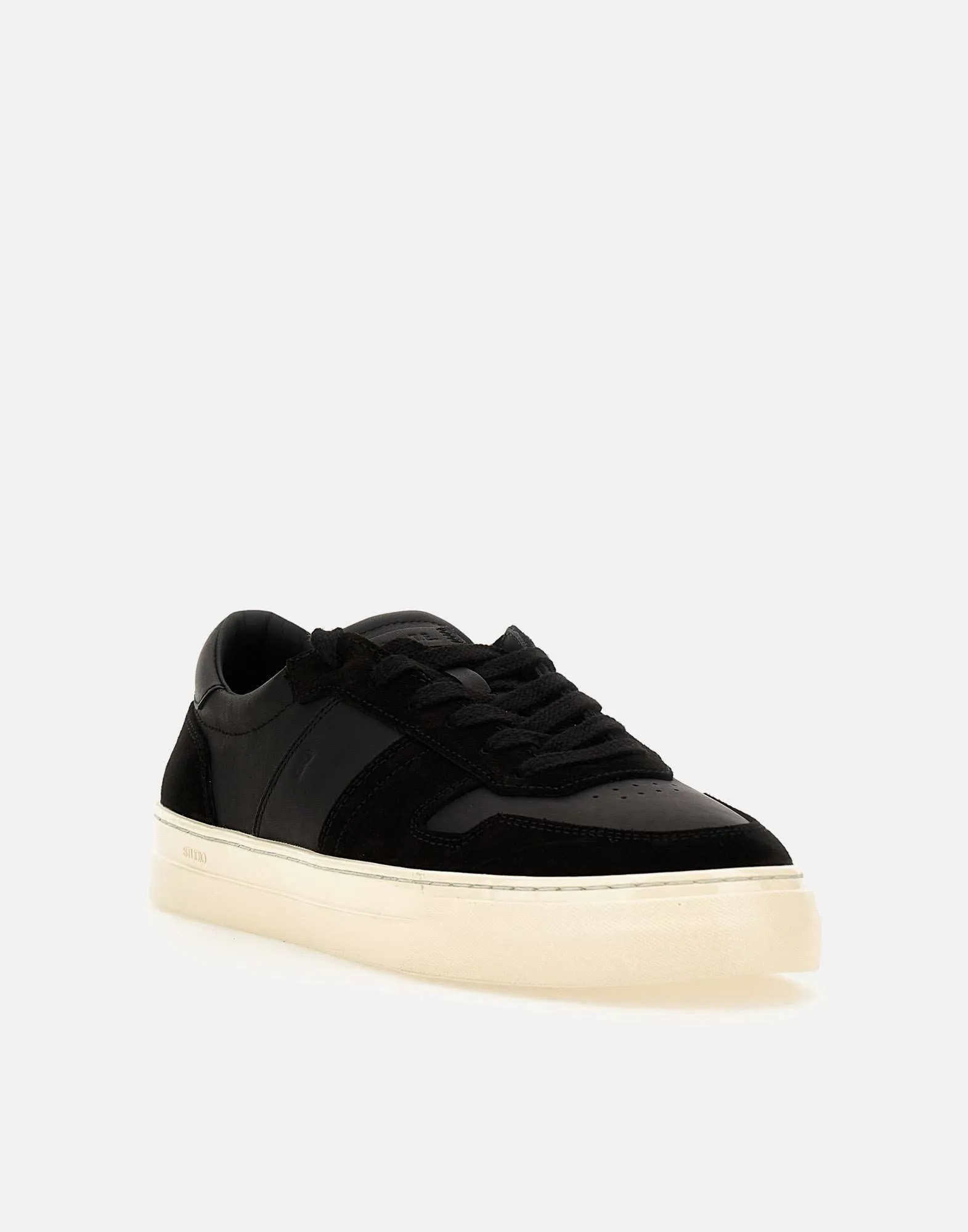 Studio Calf Leather Sneakers in Black