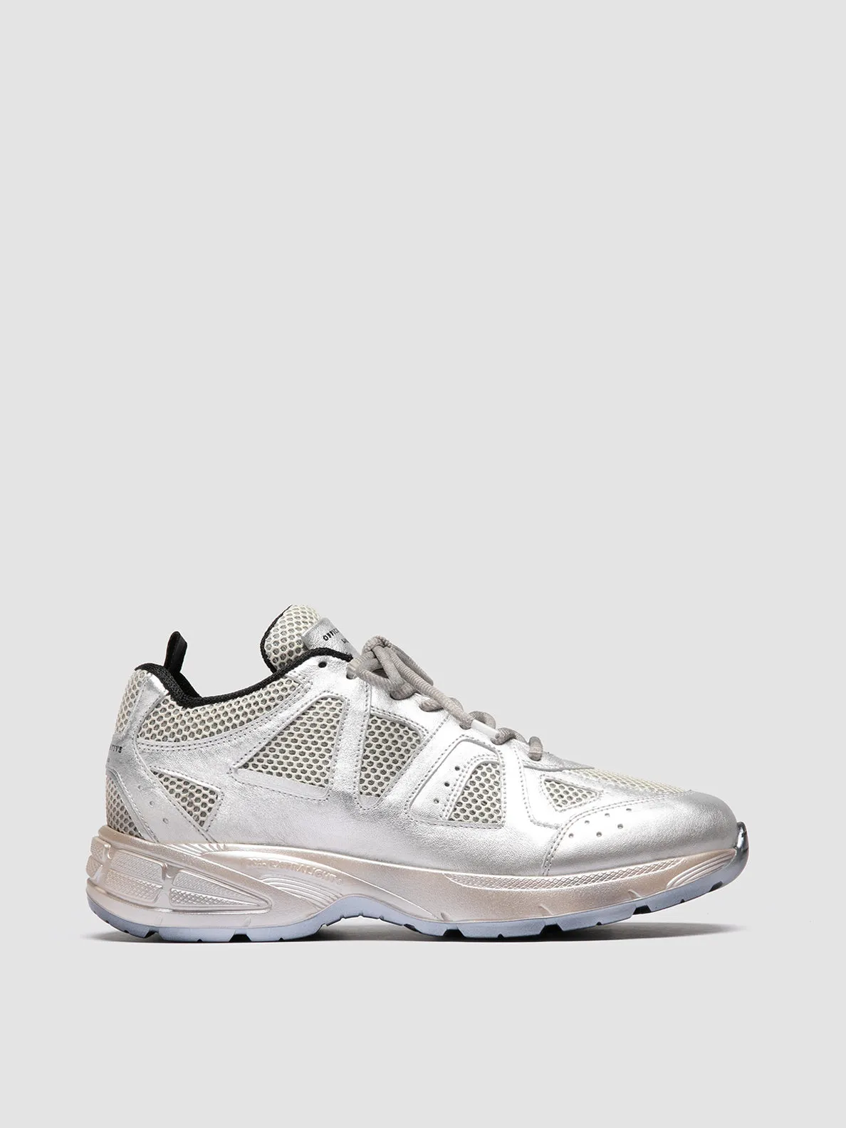 SUPURBIA 101 - Metallic Leather & Mesh Low Top Sneakers