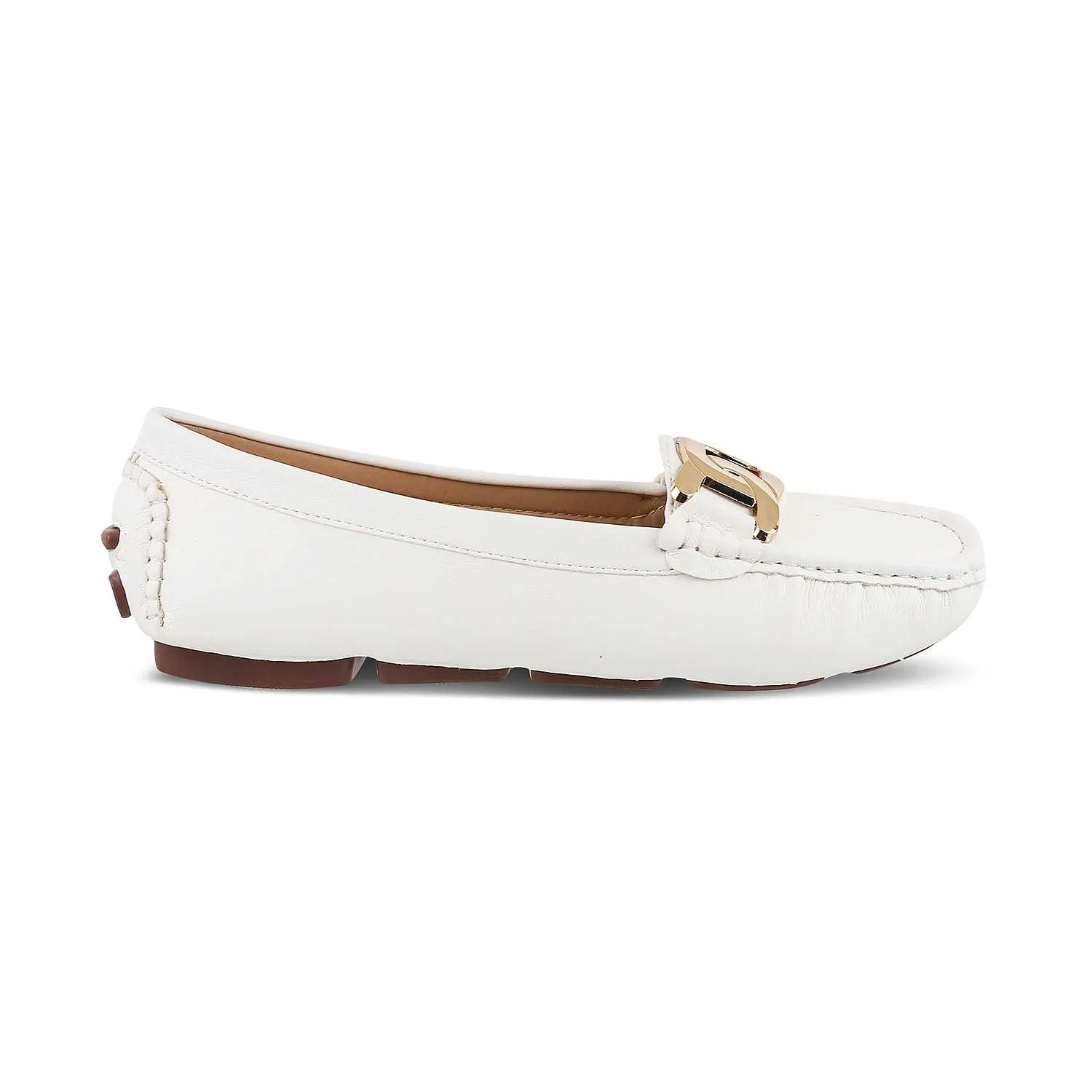 The Yon-New White Women's Dress Loafers Tresmode