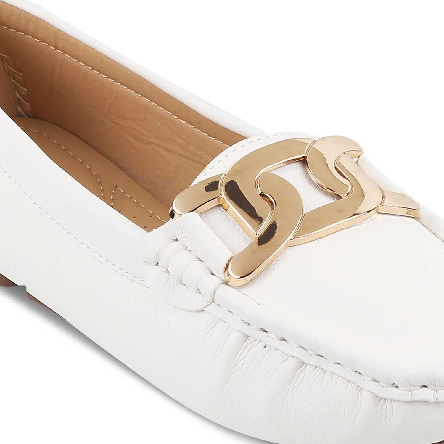 The Yon-New White Women's Dress Loafers Tresmode