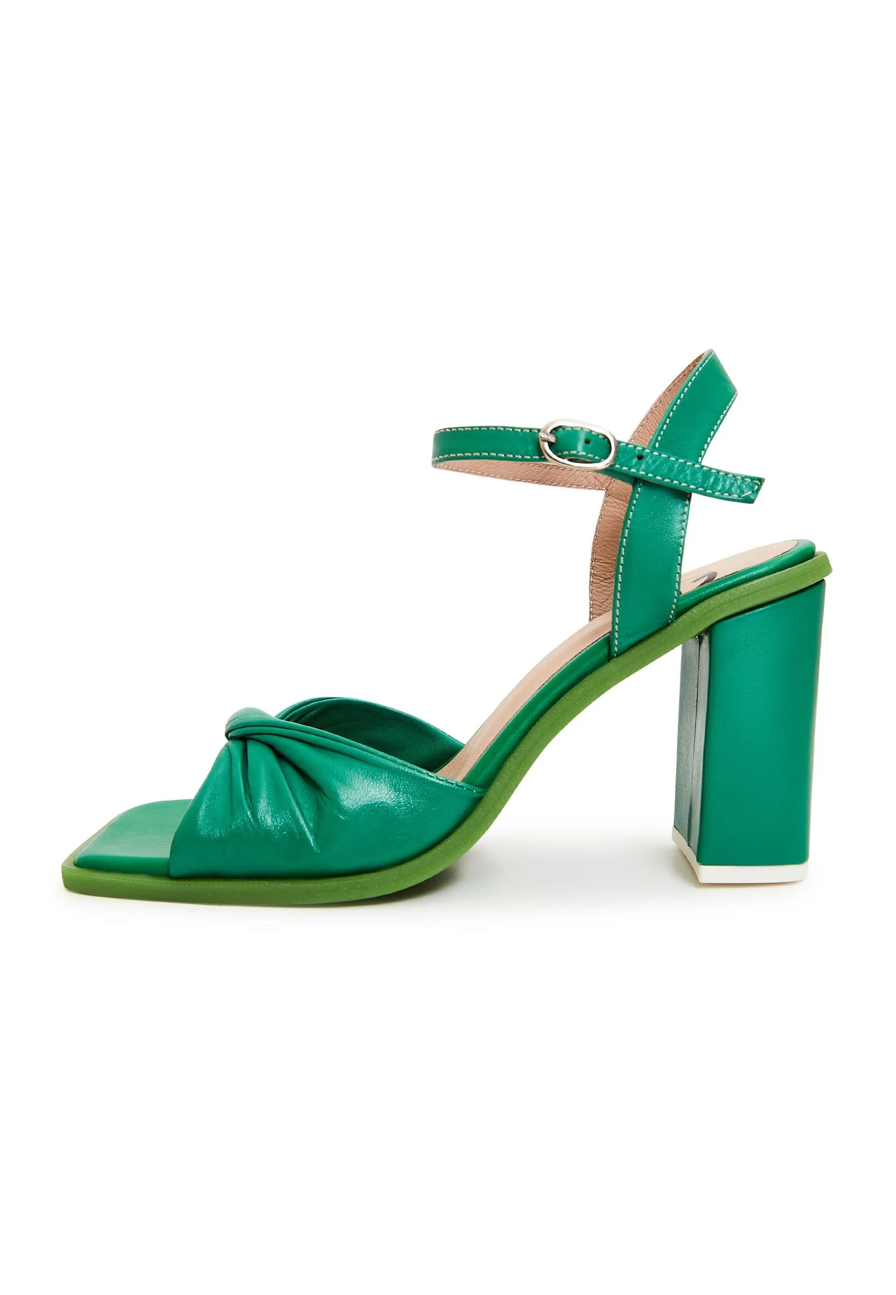 Timeless Block Heels - Green