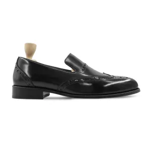 Toshiro - Men's Black Box Leather High Shine Loafer