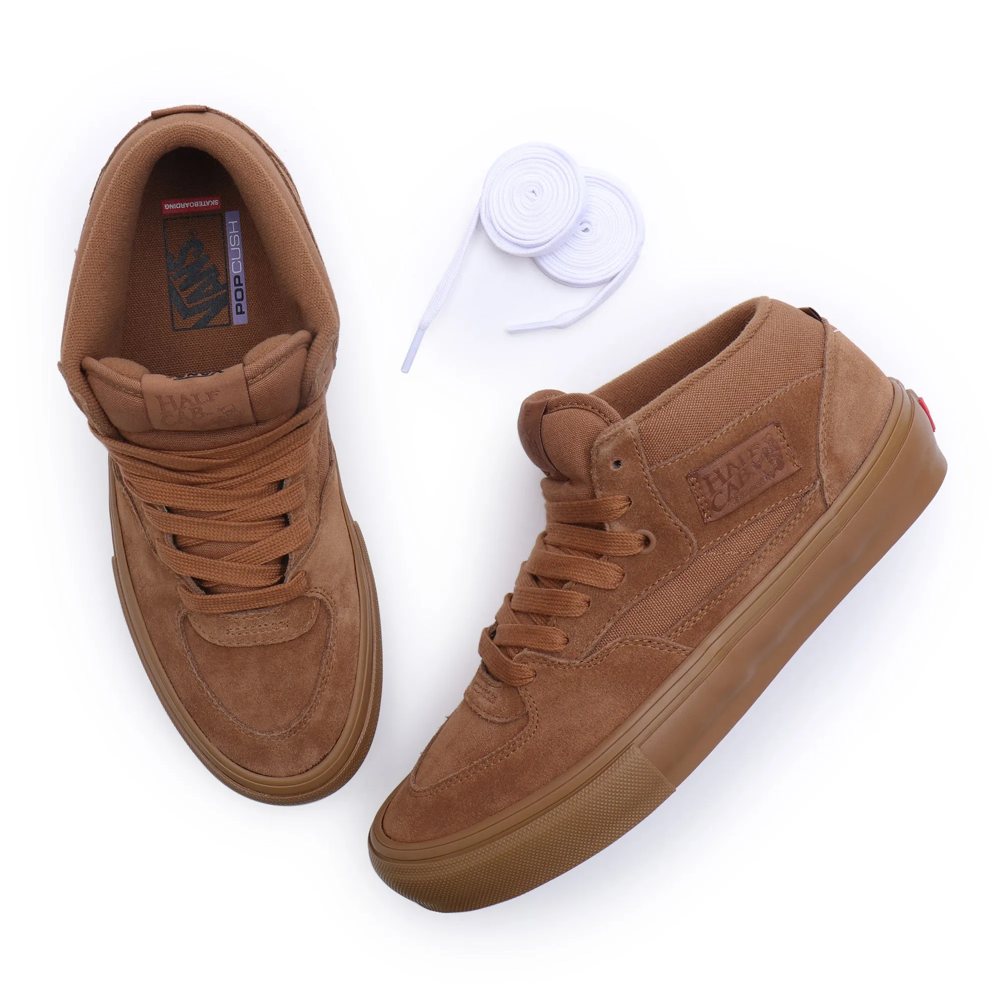 Vans Skate Half Cab Skateboarding Shoes - Brown/Brown