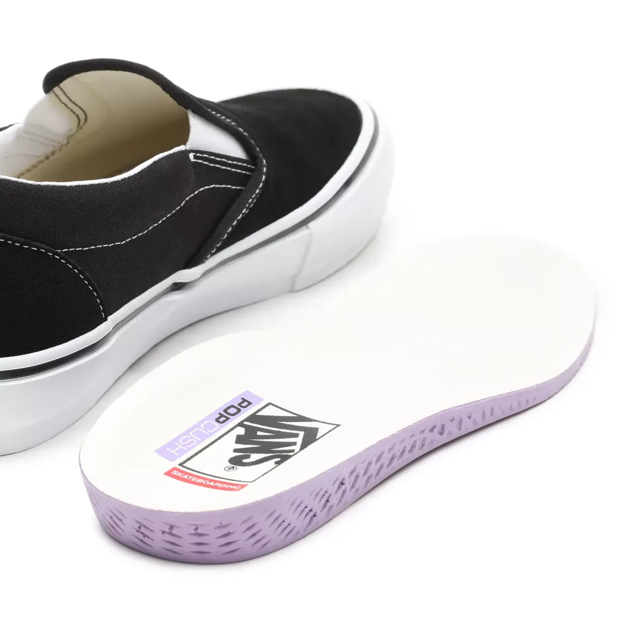 Vans Skate Slip On Shoes - Black/White