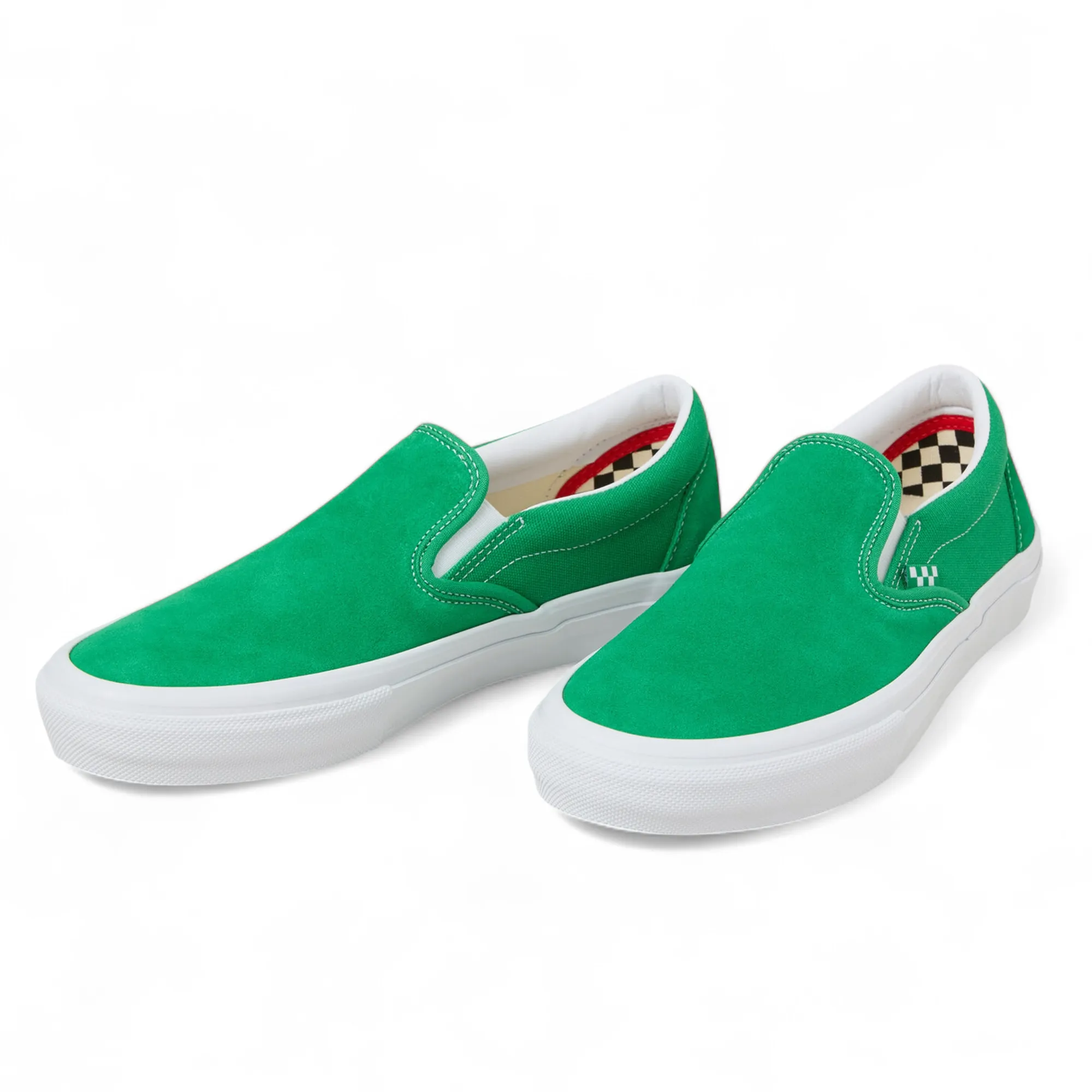 Vans Skate Slip On Shoes - Green/White