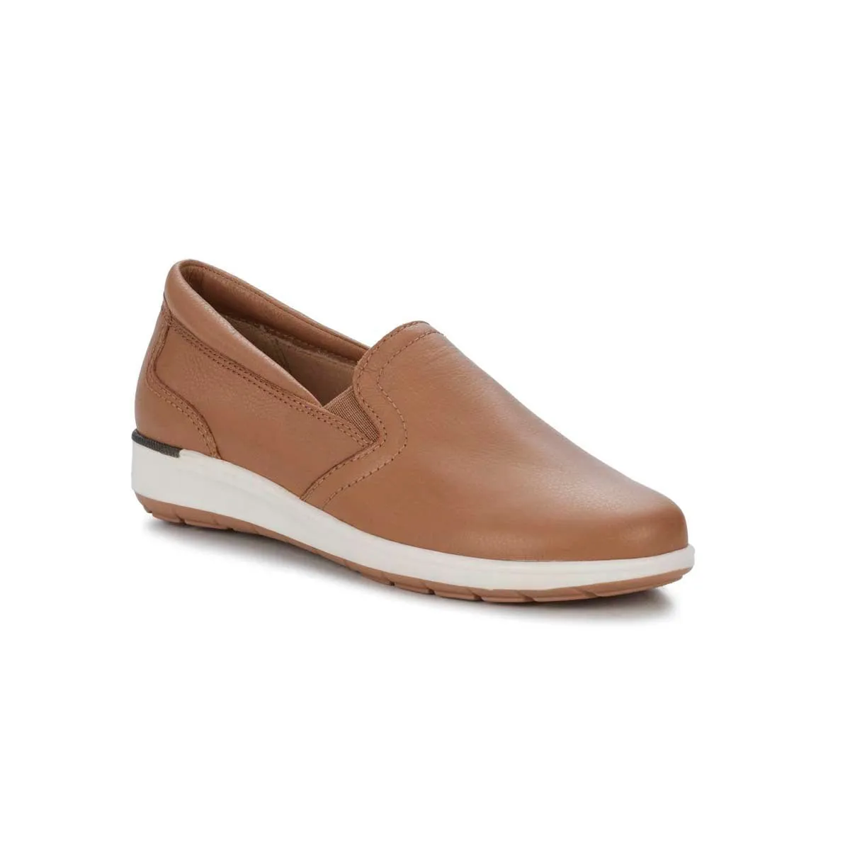 Walking Cradles Wc Orleans Women Casual Sneaker In Almond Tumbled Leather