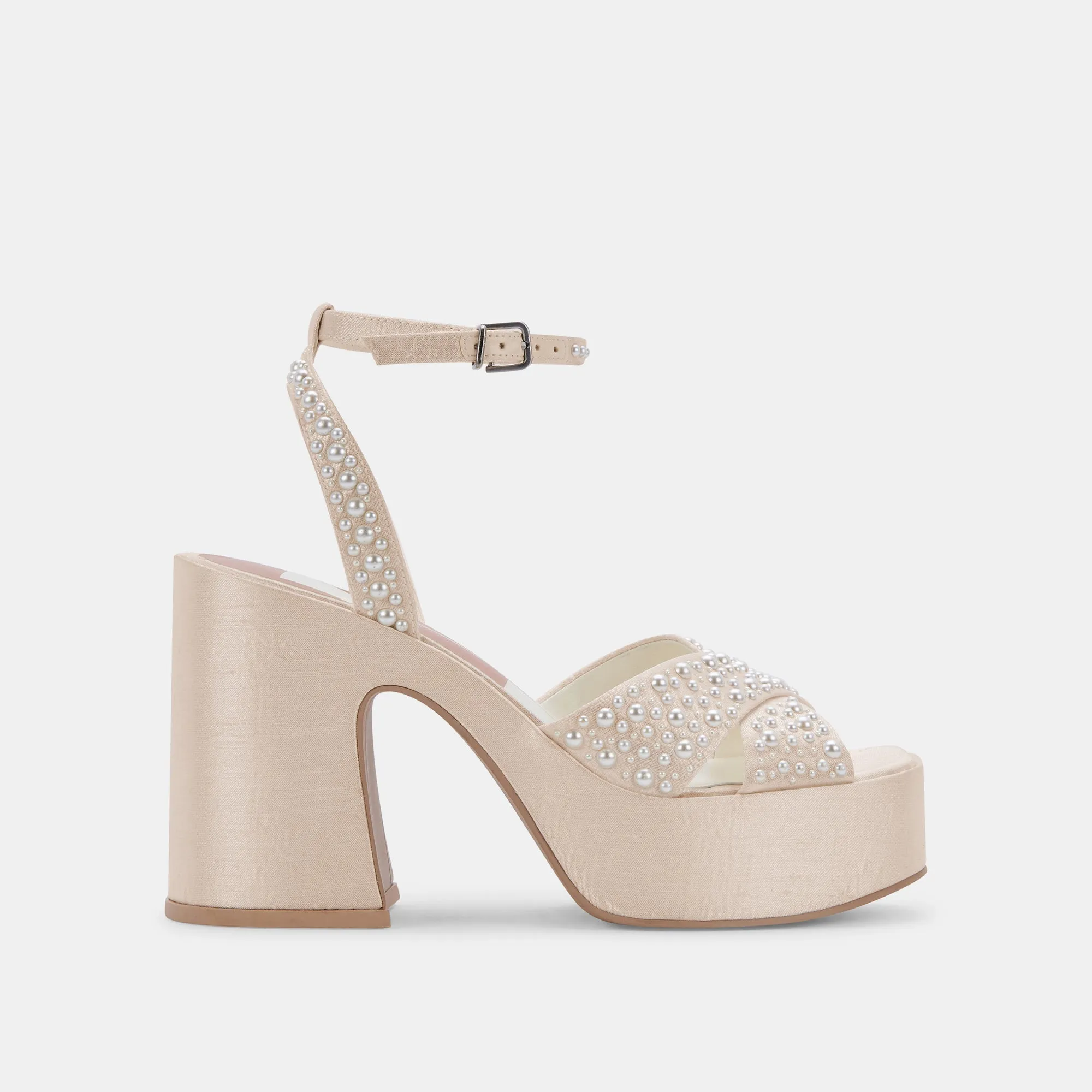 WESSI PEARL HEELS VANILLA PEARLS - re:vita