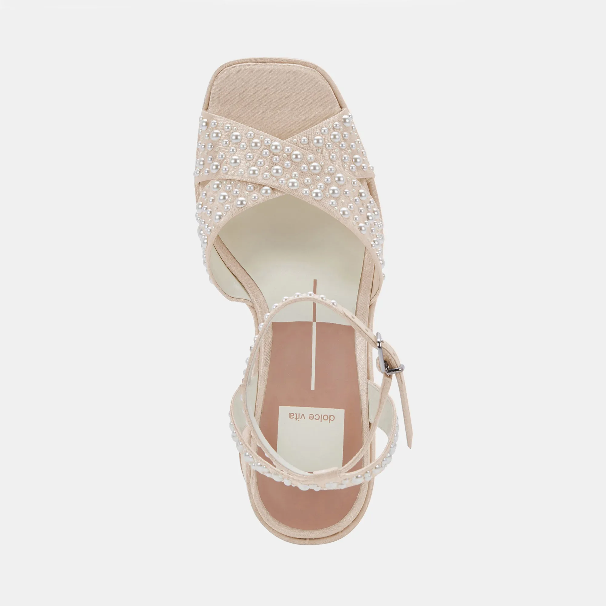 WESSI PEARL HEELS VANILLA PEARLS - re:vita