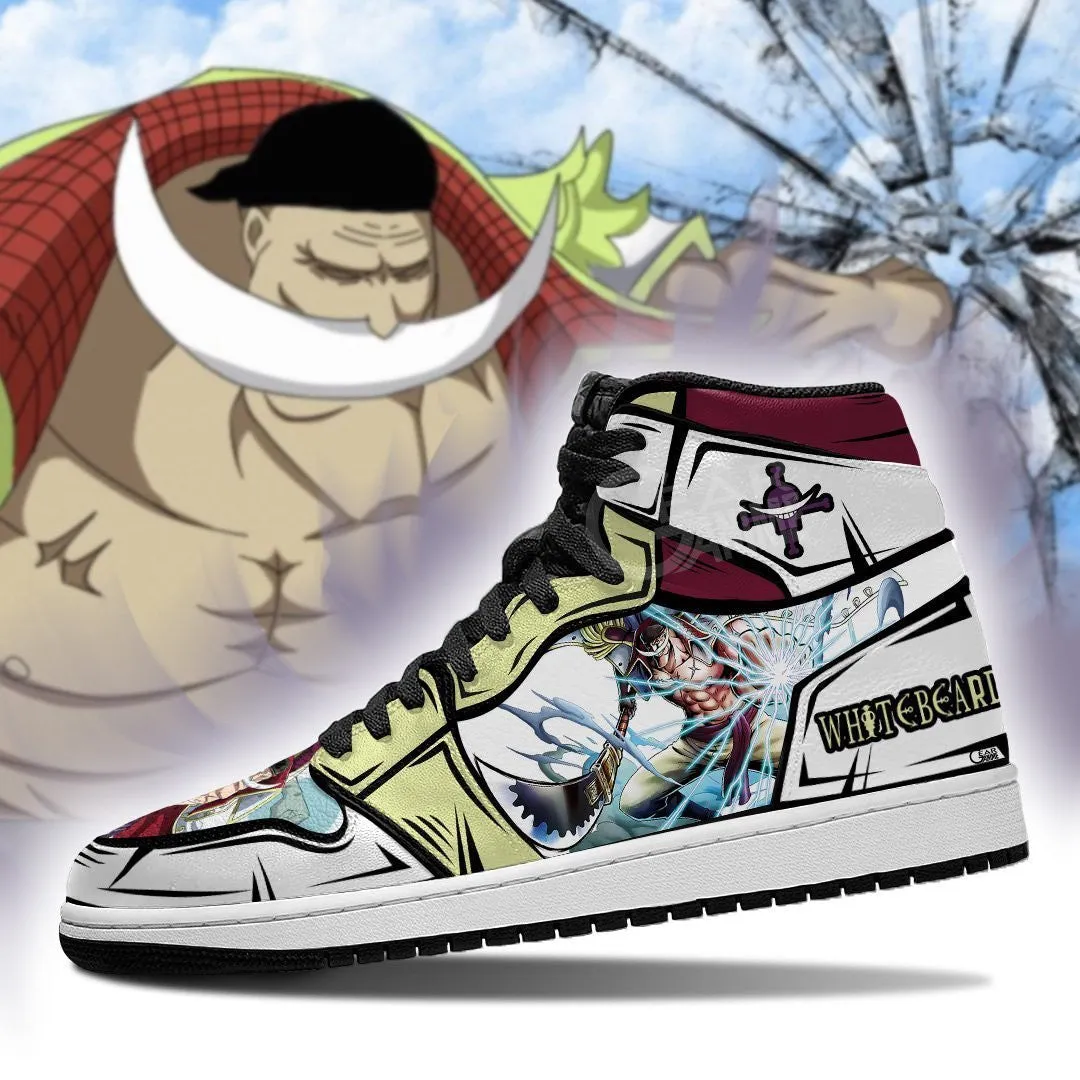 Whitebeard Sneakers Gura Gura No Mi Custom Anime OP Shoes