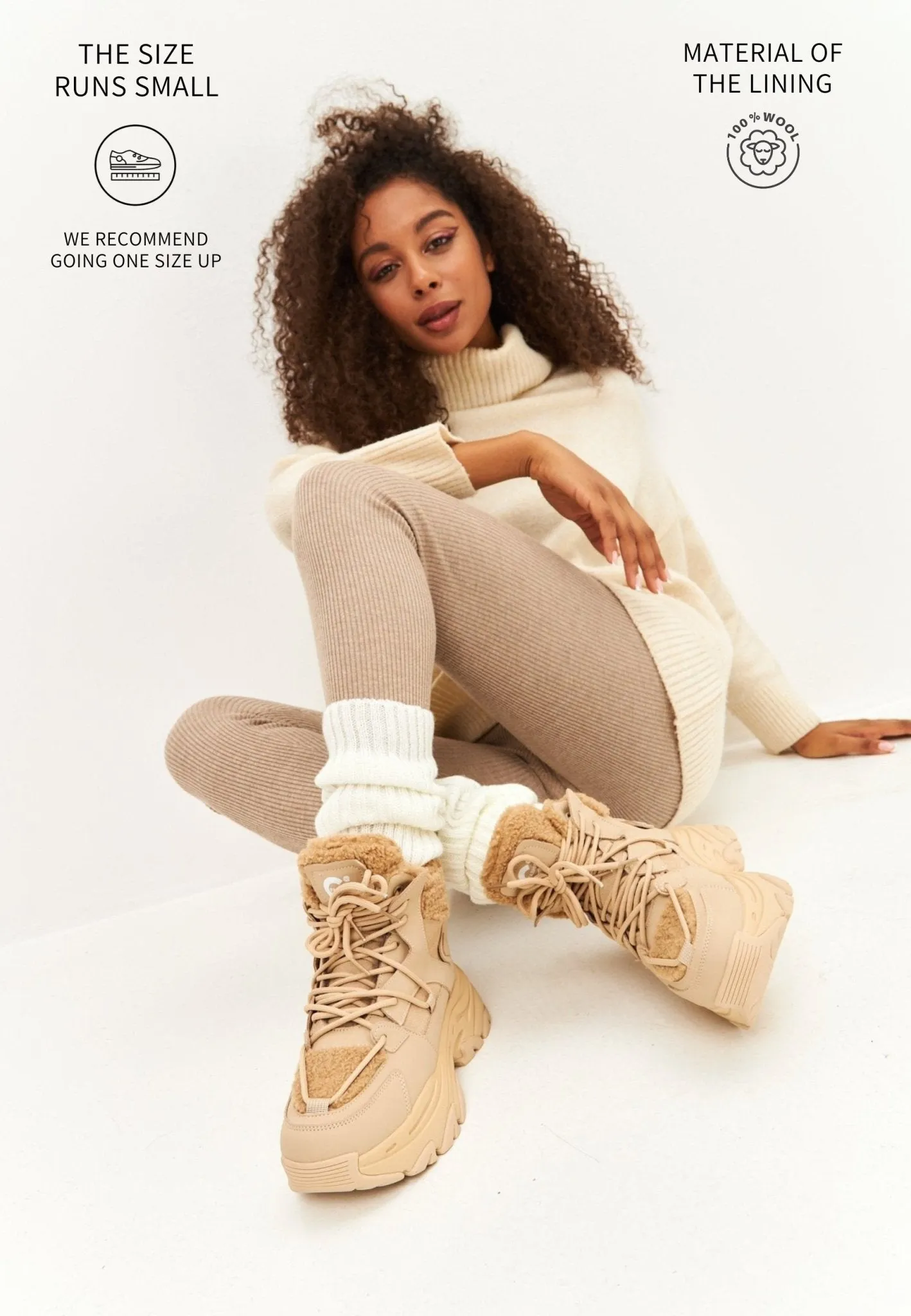 Winter Sneakers - Beige