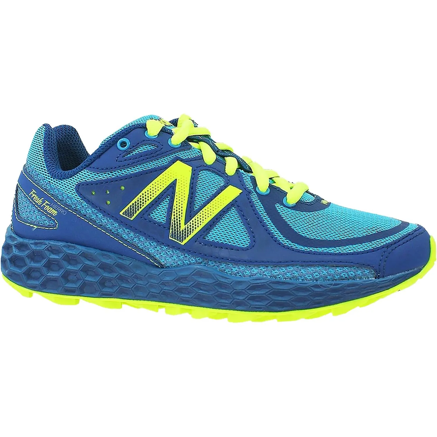 Women's New Balance WTHIERT Fresh Foam Hierro Trail Running Shoes Teal/Green Mesh