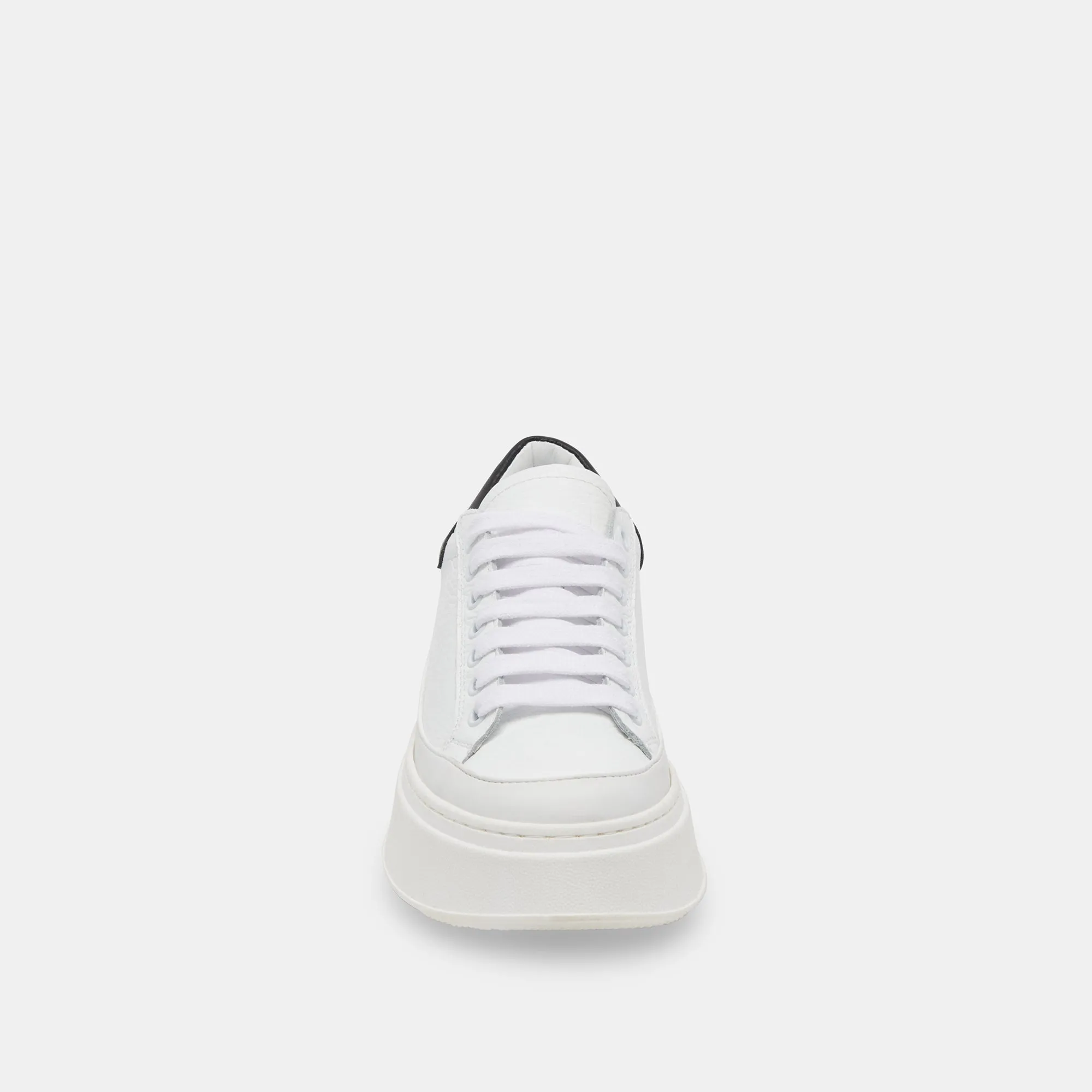 WYETT SNEAKERS WHITE BLACK LEATHER